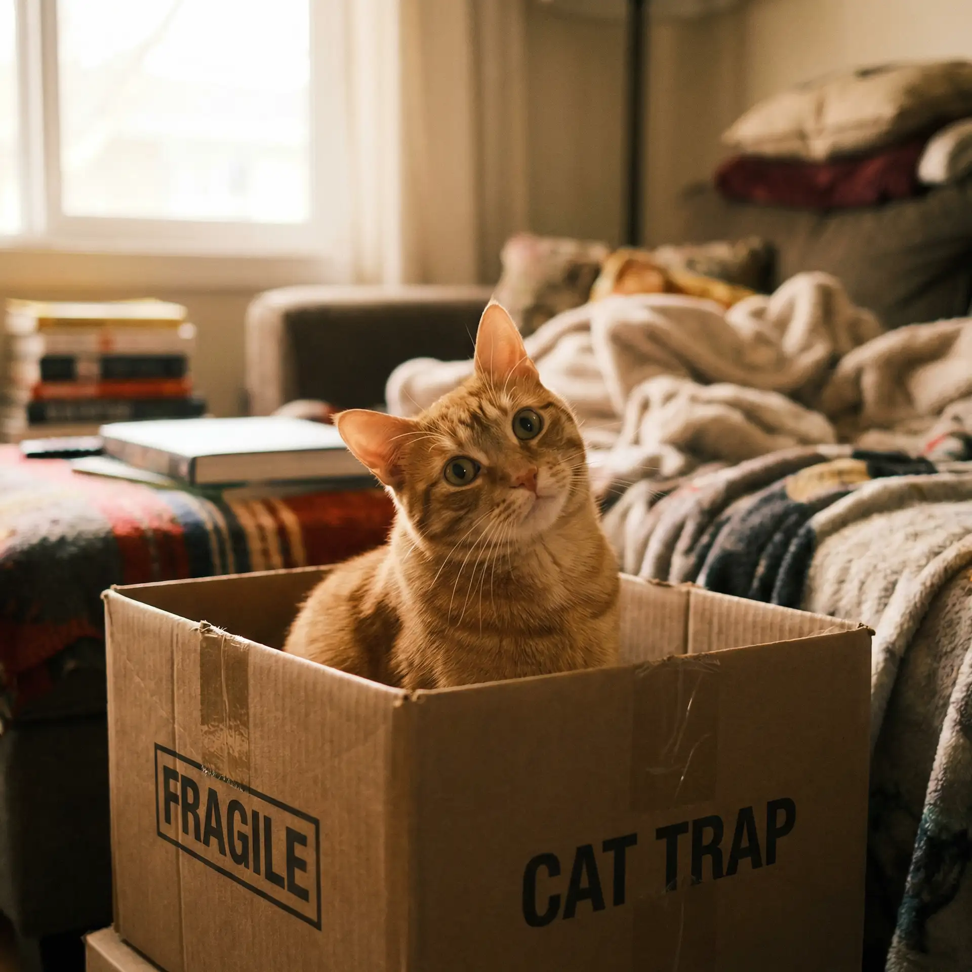 橘猫躲在纸箱里 - 聊斋之孽欲孤鬼